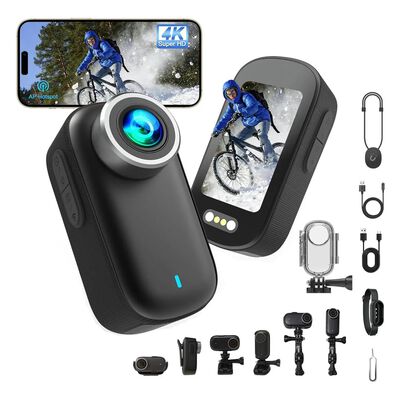 4k C&aacute;mara De Acci&oacute;n Mini C&aacute;mara Corporal Impermeable Deportiva Wifi C&aacute;mara V&iacute;deo,Battery 1000mah,Mini c&aacute;mara
