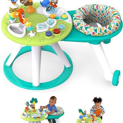 A Bright Starts Around We Go - Mesa y centro de actividades 2 en 1 para caminar