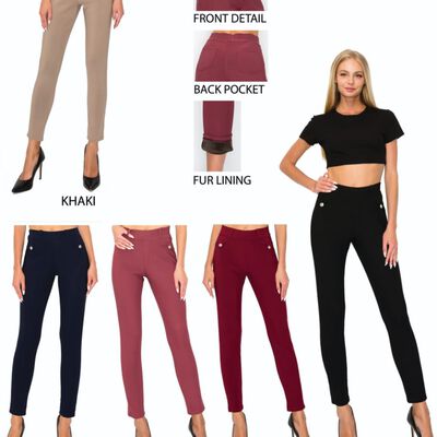PAQUETE DE 10 PIEZAS DE PANTALON SCUBA CON BOTONES