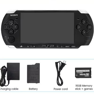 Consola Sony Psp 3000 Original | 16GB de Videojuegos| Completa Con Caja