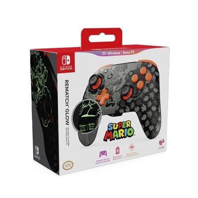 Turtle Beach Control Inal&aacute;mbrico Rematch Blackout Bowser Gris Nintendo Switch 2 - Game Center