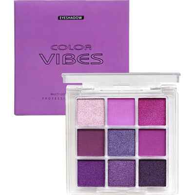 9 Sombras De Ojos Mate Ahumadas Resistentes Al Agua SMOKEY PURPLE