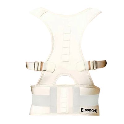 Corrector De Postura Con Imanes Soporte Lumbar Oferta M Beige