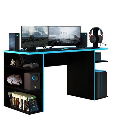 Madesa Escritorio Gamer Para Computador Negro/Azul