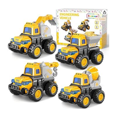 Coche De Juguete Para Ni&ntilde;os Coche De Ingenier&iacute;a 4pcs.
