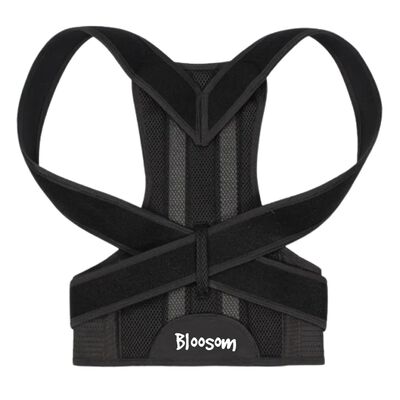 Corrector Postura Espalda Para Hombre Y Mujer Ajustable Faja Talla M Negro