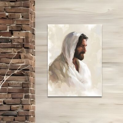 Cuadro Decorativo Religioso 20x30cm Jes&uacute;s al &Oacute;leo