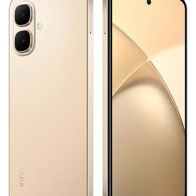 Celular Infinix Smart 10 Dual Sim Infinix Ai 128 GB ROM 4 GB RAM Dorado Doble Altavoz Ip64 Pantalla De 120 Hz