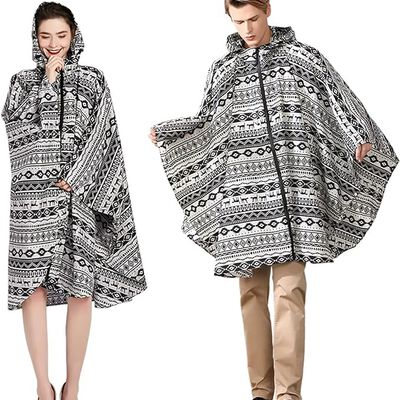 Anyoo - Poncho impermeable para la lluvia, ligero, reutilizable, para senderismo, con capucha, para actividades al aire libre.