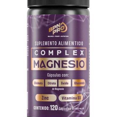 Magnesio Complex Citrato de Magnesio Oxido Gluconato de Magnesio Glicinato de Magnesio con Zinc
