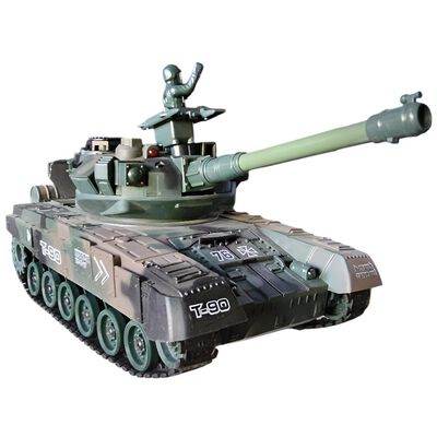 Tanque Control Radio Militar Juguete De Bolitas De Hidrogel Color Verde