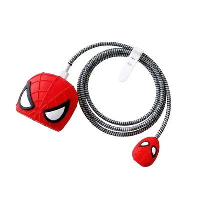Protector Personaje Gen&eacute;rico Para Cargador 20w Para Iphone Spiderman