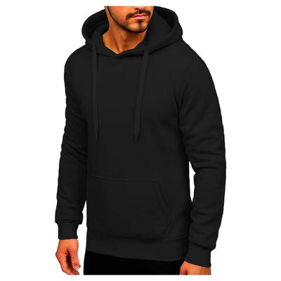 Sudadera Hombre Con Capucha Deportiva Negro Talla: Extra grande