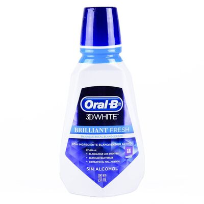 Enjuague Bucal Oral-B 3D White 237 Ml.