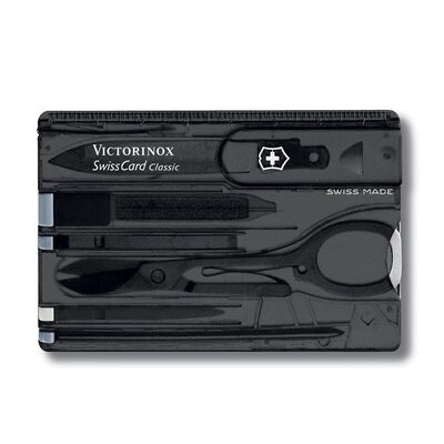 Navaja Swiss Card Transparente para Hombre Victorinox