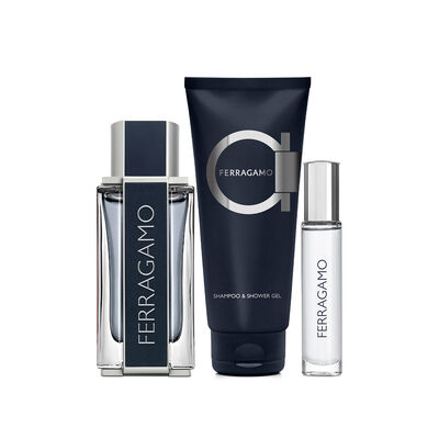 Set Eau De Toilette Ferragamo 3 Pc 100 Ml Para Hombre