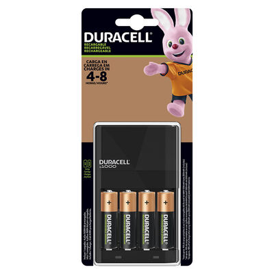 Cargador Duracell Recargable + 4 AA