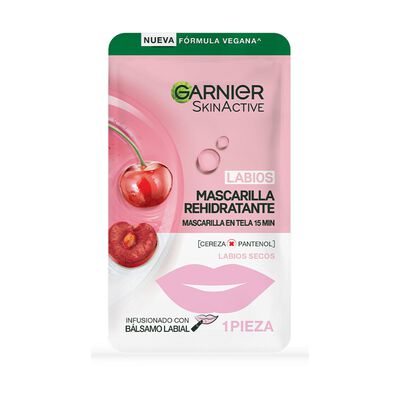 Garnier Skin Active Hidra Bomb Mascarilla en Tela Rehidratante Labios 1 pza