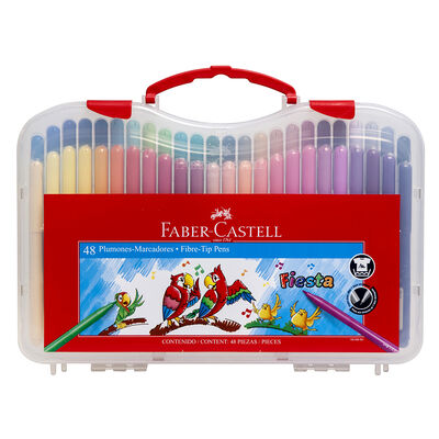 Plumon Fiesta 45 Rígido c/48 Faber Castell