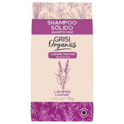 Shampoo solido Lavanda Grisi Organics 75g