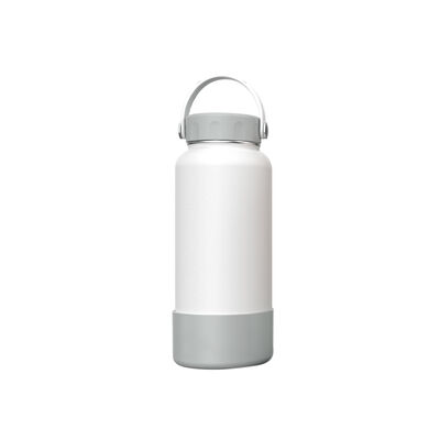 Termo Lifestyle REEBOK de Acero Inoxidable con Agarradera Capacidad de 32 Oz en Color Blanco