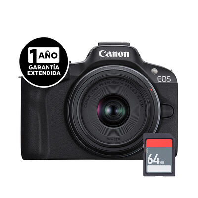 Cámara Canon Kit R50 Lente 18-45 Sd G Ext