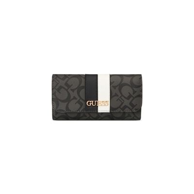 Cartera Slim Clutch Guess Negro Suavizado