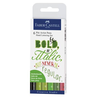 Marcadores Faber-Castell Pitt Artist Pen Lettering Jardin