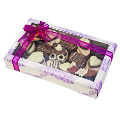 Caja con Bomb&oacute;nes cubiertos de chocolate Ollerely