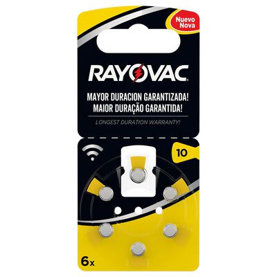 Pila Auditiva 10 AUZ C/6 Rayovac