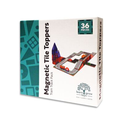 Set Mosaicos Magn&eacute;ticos V&iacute;as de Tren 36 Piezas Learn & Grow Toys