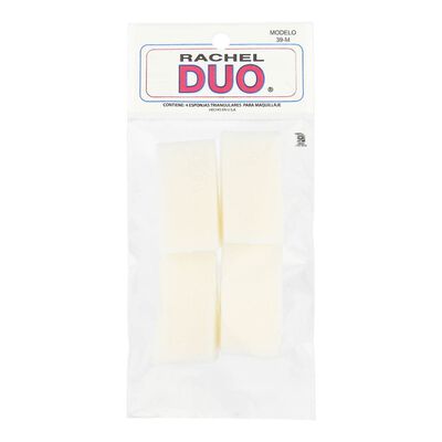 ESPONJAS TRIANGULARES MAQUILLAJE 4P