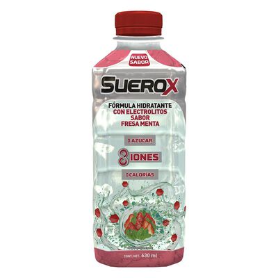 Suerox Adulto 8iones Fresa Menta 630 ml