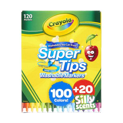 100 Super Tips + 20 Silly Scents Crayola