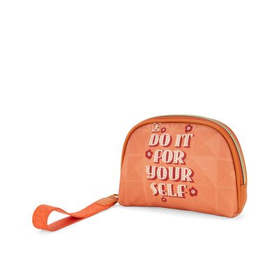 Cosmetiquera Cierre Sencillo Cloe Naranja para Mujer