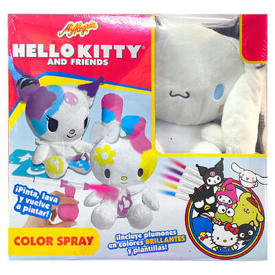 Set Peluche Color Spray Cinnamoroll Hello Kitty and Friends Mi Alegría