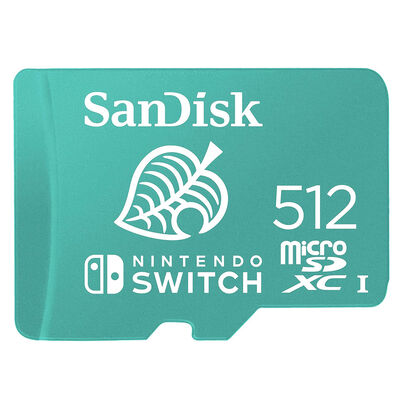 Tarjeta Memoria Micro SD SANDISK para NSW de 512 GB Animal Crossing