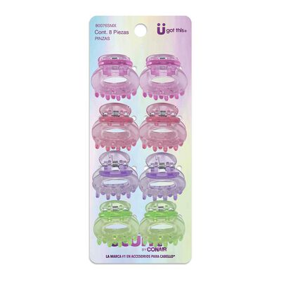 Mini Pinzas Niñas Scunci 8 pzas