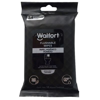 Papel higi&eacute;nico h&uacute;medo 14 pzs