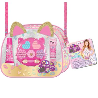 Bolsa Cruzada con Accesorios de Belleza Leopardo Hot Focus
