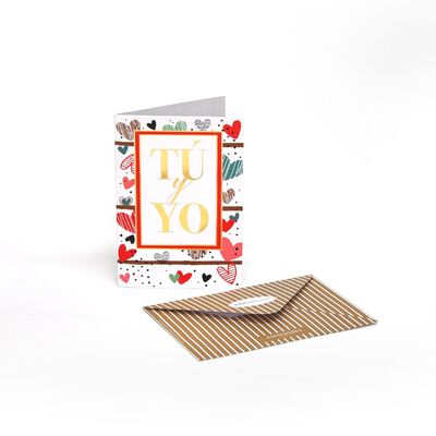 Tarjeta de Regalo + Sobre Diferentes Mensajes