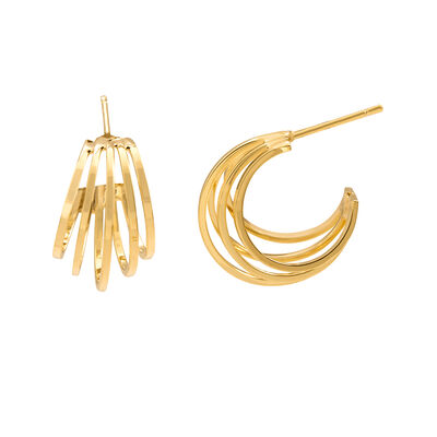 Arracadas Aros Chapa de Oro Unlimited by Oro Boleado