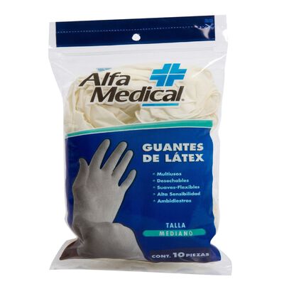 Guantes de Lat&eacute;x Alfa Medical