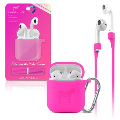 Funda de Silicón para Airpods Fucsia Neón Dabney Lee