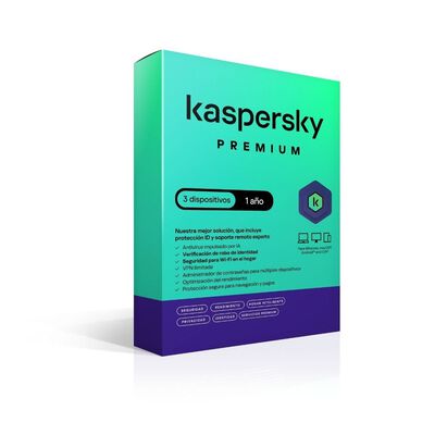 Kaspersky Premium para 3 Dispositivos 1 Año