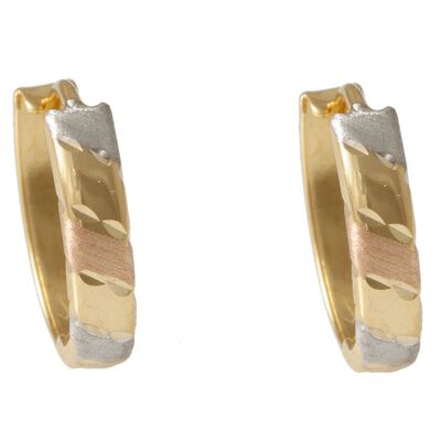 Huggie Diamantado Satinado Caramelo Sini