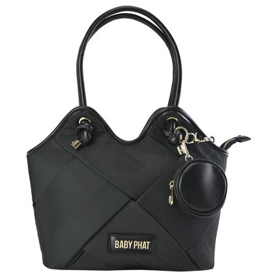 Bolsa Satshel Baby Phat Negro para Mujer