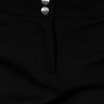 Pantal&oacute;n Liso Recto con Bolsillos Philosophy Color Negro Talla Grande para Mujer