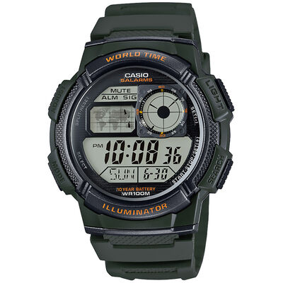 Reloj Verde Para Hombre Casio Modelo elo Ae1000W3Avcf