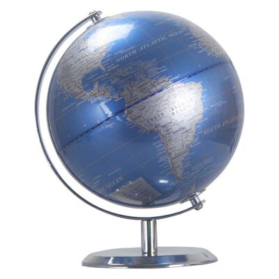 Globo azul marino de metal con diámetro de 20 cm